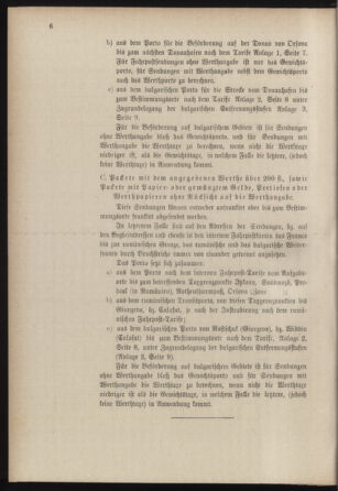 Post- und Telegraphen-Verordnungsblatt für das Verwaltungsgebiet des K.-K. Handelsministeriums 18850702 Seite: 20