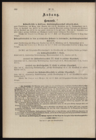 Post- und Telegraphen-Verordnungsblatt für das Verwaltungsgebiet des K.-K. Handelsministeriums 18850707 Seite: 4