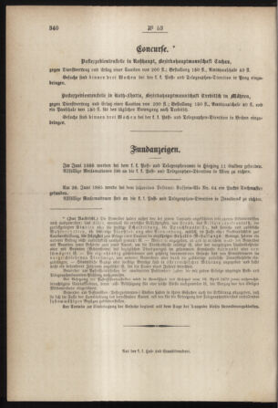 Post- und Telegraphen-Verordnungsblatt für das Verwaltungsgebiet des K.-K. Handelsministeriums 18850713 Seite: 4