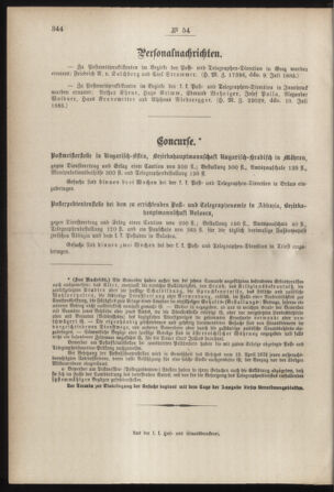 Post- und Telegraphen-Verordnungsblatt für das Verwaltungsgebiet des K.-K. Handelsministeriums 18850716 Seite: 4