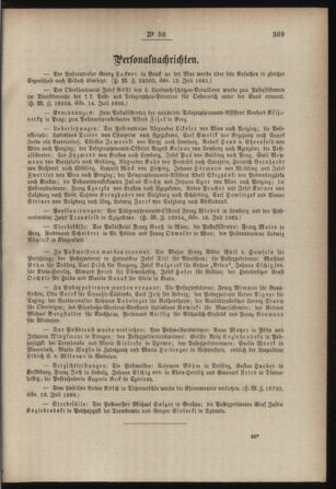 Post- und Telegraphen-Verordnungsblatt für das Verwaltungsgebiet des K.-K. Handelsministeriums 18850722 Seite: 3