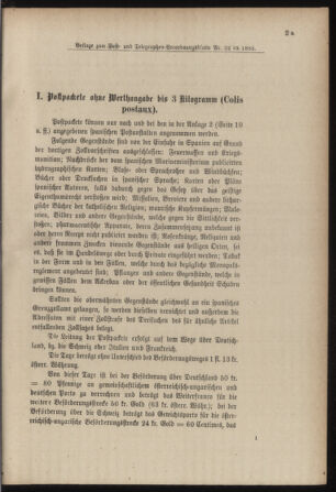 Post- und Telegraphen-Verordnungsblatt für das Verwaltungsgebiet des K.-K. Handelsministeriums 18850810 Seite: 9