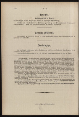 Post- und Telegraphen-Verordnungsblatt für das Verwaltungsgebiet des K.-K. Handelsministeriums 18850917 Seite: 4