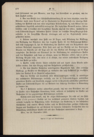 Post- und Telegraphen-Verordnungsblatt für das Verwaltungsgebiet des K.-K. Handelsministeriums 18850930 Seite: 4