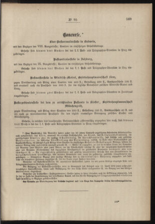 Post- und Telegraphen-Verordnungsblatt für das Verwaltungsgebiet des K.-K. Handelsministeriums 18851212 Seite: 3