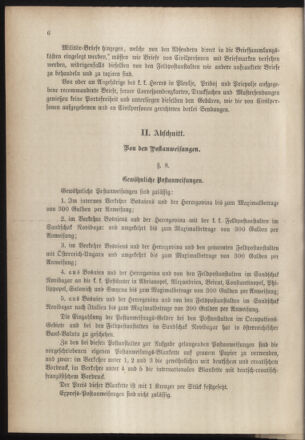 Post- und Telegraphen-Verordnungsblatt für das Verwaltungsgebiet des K.-K. Handelsministeriums 18851223 Seite: 10