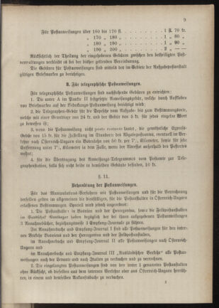 Post- und Telegraphen-Verordnungsblatt für das Verwaltungsgebiet des K.-K. Handelsministeriums 18851223 Seite: 13