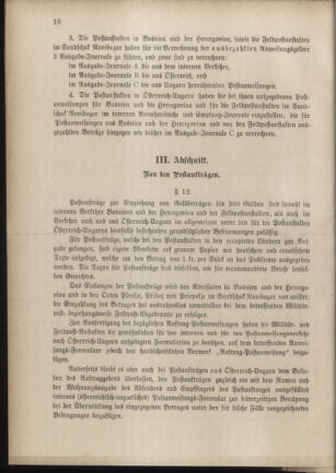 Post- und Telegraphen-Verordnungsblatt für das Verwaltungsgebiet des K.-K. Handelsministeriums 18851223 Seite: 14