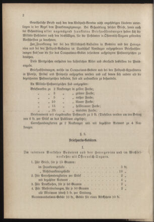 Post- und Telegraphen-Verordnungsblatt für das Verwaltungsgebiet des K.-K. Handelsministeriums 18851223 Seite: 6