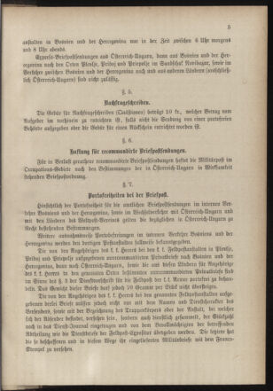 Post- und Telegraphen-Verordnungsblatt für das Verwaltungsgebiet des K.-K. Handelsministeriums 18851223 Seite: 9