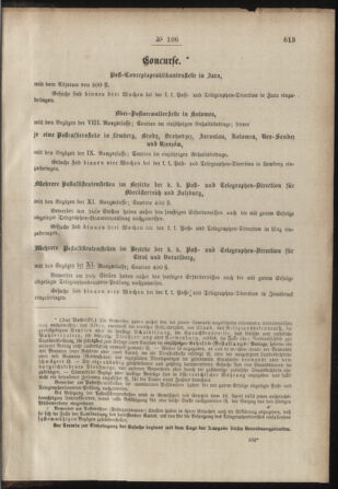 Post- und Telegraphen-Verordnungsblatt für das Verwaltungsgebiet des K.-K. Handelsministeriums 18851231 Seite: 3