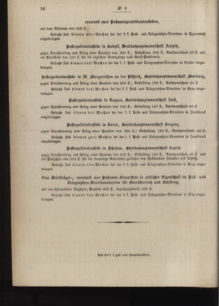 Post- und Telegraphen-Verordnungsblatt für das Verwaltungsgebiet des K.-K. Handelsministeriums 18860128 Seite: 4