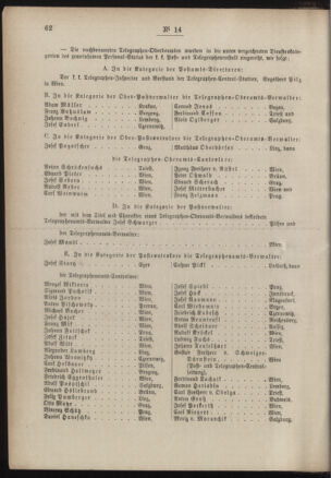 Post- und Telegraphen-Verordnungsblatt für das Verwaltungsgebiet des K.-K. Handelsministeriums 18860212 Seite: 2