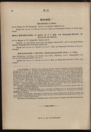 Post- und Telegraphen-Verordnungsblatt für das Verwaltungsgebiet des K.-K. Handelsministeriums 18860302 Seite: 4