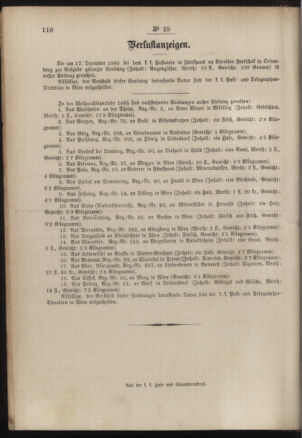 Post- und Telegraphen-Verordnungsblatt für das Verwaltungsgebiet des K.-K. Handelsministeriums 18860313 Seite: 4