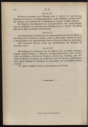 Post- und Telegraphen-Verordnungsblatt für das Verwaltungsgebiet des K.-K. Handelsministeriums 18860316 Seite: 8