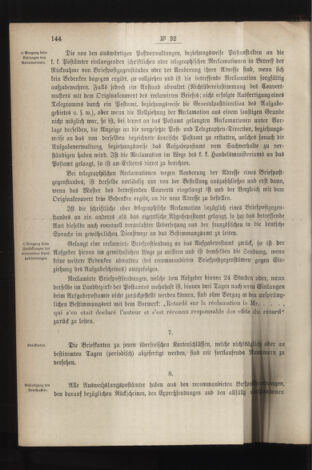 Post- und Telegraphen-Verordnungsblatt für das Verwaltungsgebiet des K.-K. Handelsministeriums 18860327 Seite: 6