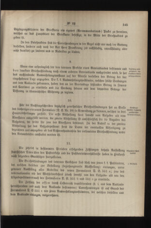 Post- und Telegraphen-Verordnungsblatt für das Verwaltungsgebiet des K.-K. Handelsministeriums 18860327 Seite: 7