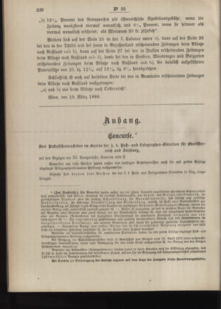 Post- und Telegraphen-Verordnungsblatt für das Verwaltungsgebiet des K.-K. Handelsministeriums 18860402 Seite: 2