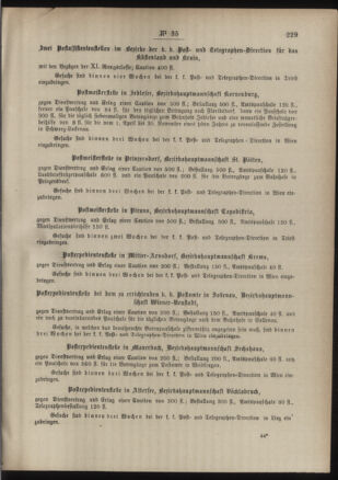 Post- und Telegraphen-Verordnungsblatt für das Verwaltungsgebiet des K.-K. Handelsministeriums 18860402 Seite: 3