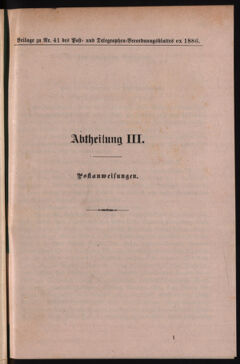 Post- und Telegraphen-Verordnungsblatt für das Verwaltungsgebiet des K.-K. Handelsministeriums 18860419 Seite: 5