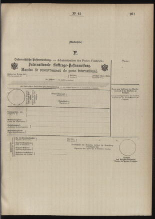 Post- und Telegraphen-Verordnungsblatt für das Verwaltungsgebiet des K.-K. Handelsministeriums 18860420 Seite: 13