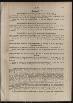 Post- und Telegraphen-Verordnungsblatt für das Verwaltungsgebiet des K.-K. Handelsministeriums 18860425 Seite: 3