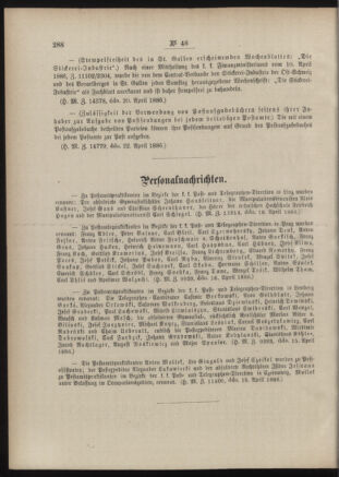 Post- und Telegraphen-Verordnungsblatt für das Verwaltungsgebiet des K.-K. Handelsministeriums 18860429 Seite: 4