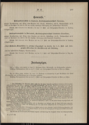 Post- und Telegraphen-Verordnungsblatt für das Verwaltungsgebiet des K.-K. Handelsministeriums 18860429 Seite: 5