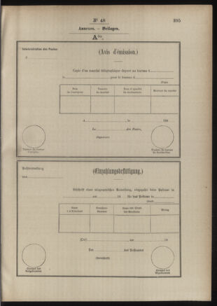 Post- und Telegraphen-Verordnungsblatt für das Verwaltungsgebiet des K.-K. Handelsministeriums 18860504 Seite: 101