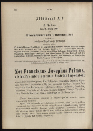 Post- und Telegraphen-Verordnungsblatt für das Verwaltungsgebiet des K.-K. Handelsministeriums 18860504 Seite: 104