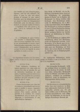 Post- und Telegraphen-Verordnungsblatt für das Verwaltungsgebiet des K.-K. Handelsministeriums 18860504 Seite: 109