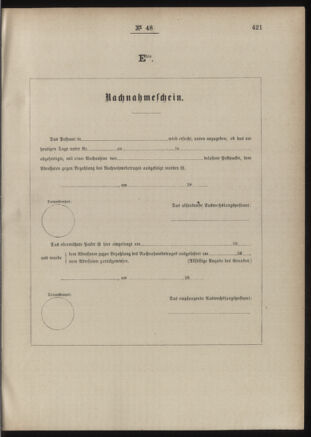 Post- und Telegraphen-Verordnungsblatt für das Verwaltungsgebiet des K.-K. Handelsministeriums 18860504 Seite: 127