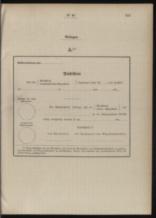 Post- und Telegraphen-Verordnungsblatt für das Verwaltungsgebiet des K.-K. Handelsministeriums 18860504 Seite: 39