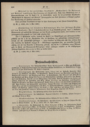 Post- und Telegraphen-Verordnungsblatt für das Verwaltungsgebiet des K.-K. Handelsministeriums 18860511 Seite: 2