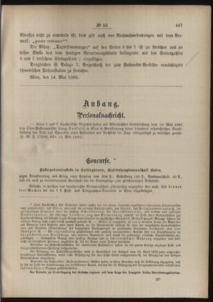 Post- und Telegraphen-Verordnungsblatt für das Verwaltungsgebiet des K.-K. Handelsministeriums 18860525 Seite: 3