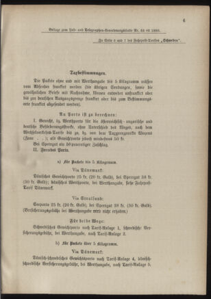 Post- und Telegraphen-Verordnungsblatt für das Verwaltungsgebiet des K.-K. Handelsministeriums 18860525 Seite: 7