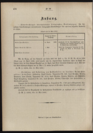 Post- und Telegraphen-Verordnungsblatt für das Verwaltungsgebiet des K.-K. Handelsministeriums 18860528 Seite: 4