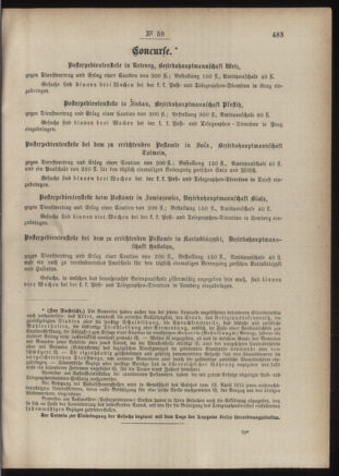 Post- und Telegraphen-Verordnungsblatt für das Verwaltungsgebiet des K.-K. Handelsministeriums 18860531 Seite: 3