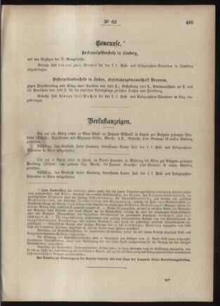 Post- und Telegraphen-Verordnungsblatt für das Verwaltungsgebiet des K.-K. Handelsministeriums 18860608 Seite: 3