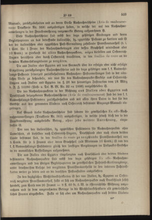 Post- und Telegraphen-Verordnungsblatt für das Verwaltungsgebiet des K.-K. Handelsministeriums 18860626 Seite: 3