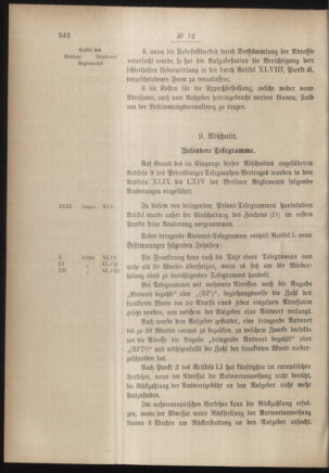 Post- und Telegraphen-Verordnungsblatt für das Verwaltungsgebiet des K.-K. Handelsministeriums 18860701 Seite: 10