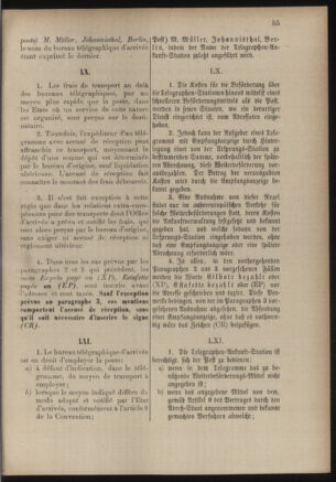 Post- und Telegraphen-Verordnungsblatt für das Verwaltungsgebiet des K.-K. Handelsministeriums 18860701 Seite: 73