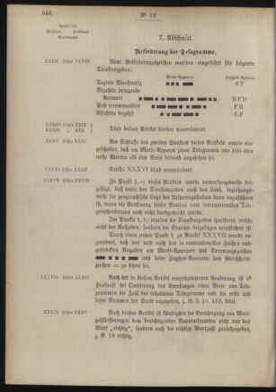 Post- und Telegraphen-Verordnungsblatt für das Verwaltungsgebiet des K.-K. Handelsministeriums 18860701 Seite: 8