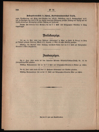 Post- und Telegraphen-Verordnungsblatt für das Verwaltungsgebiet des K.-K. Handelsministeriums 18860704 Seite: 4