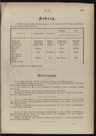 Post- und Telegraphen-Verordnungsblatt für das Verwaltungsgebiet des K.-K. Handelsministeriums 18860817 Seite: 3