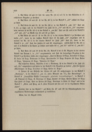 Post- und Telegraphen-Verordnungsblatt für das Verwaltungsgebiet des K.-K. Handelsministeriums 18860824 Seite: 2