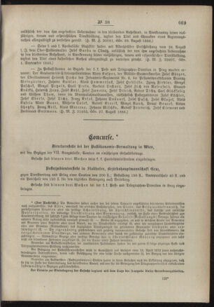 Post- und Telegraphen-Verordnungsblatt für das Verwaltungsgebiet des K.-K. Handelsministeriums 18860908 Seite: 3