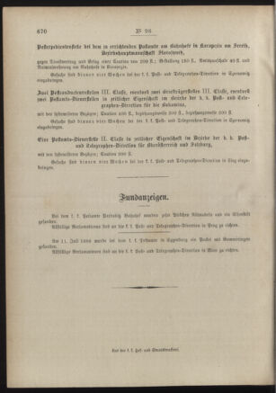 Post- und Telegraphen-Verordnungsblatt für das Verwaltungsgebiet des K.-K. Handelsministeriums 18860908 Seite: 4