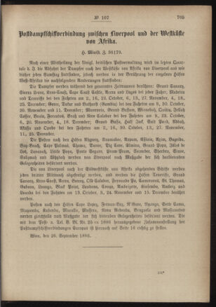 Post- und Telegraphen-Verordnungsblatt für das Verwaltungsgebiet des K.-K. Handelsministeriums 18860930 Seite: 3